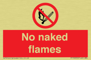 No naked flames